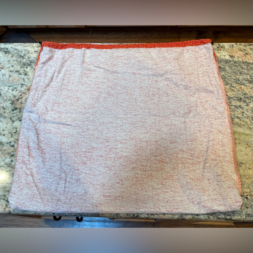 Tory Burch Large Orange and Red Patterned Drawstring Dust bag - Picture 9 of 10